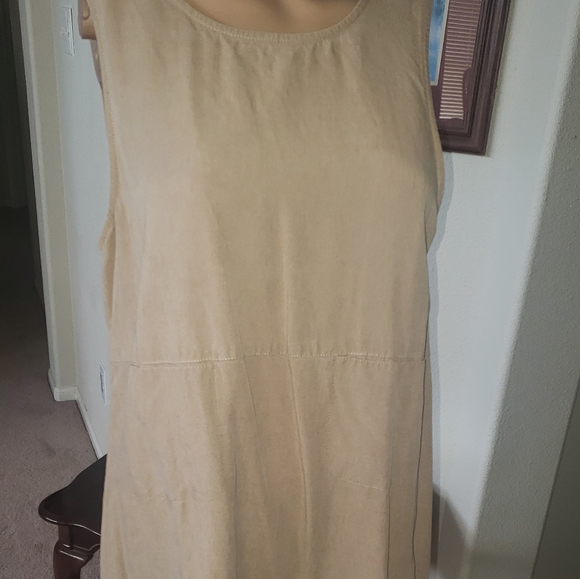 Talbots 6p linen blend country chic sleeveless maxi pockets - Picture 2 of 6